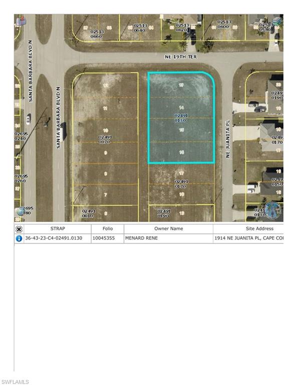 Discover the perfect place to build your Florida dream home on this beautiful half-acre lot in Cape Coral. Enjoy extra space for a pool, garden, or outdoor living area—all in a quiet neighborhood close to everyday conveniences. Best of all, the property sits outside flood zones, giving you added comfort and confidence as you plan your future.