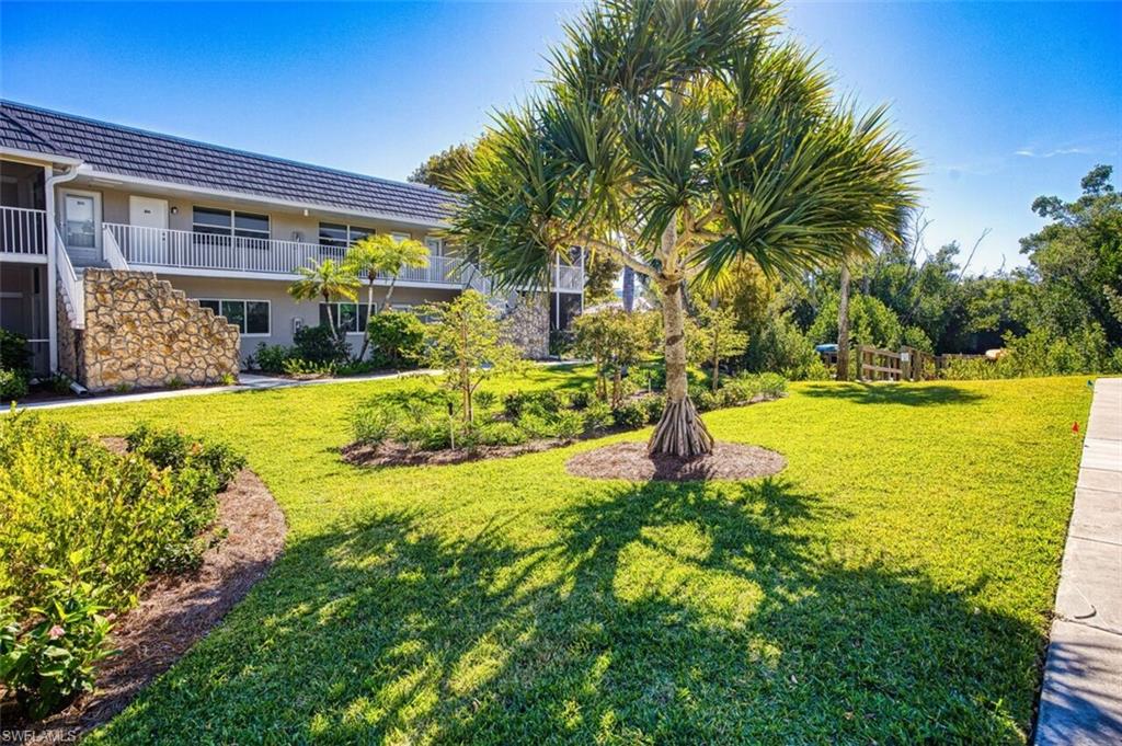 Welcome to Captains Walk Unit D7, a second-floor gem overlooking a beautifully landscaped courtyard, canal, and dock within this intimate, 48-unit island community. Escape to your own Sanibel retreat in this spacious one-bedroom & one-bath condo ideally located on the island’s desirable East End. Just a short walk or bike ride brings you to some of Florida’s most breathtaking beaches, where you can collect seashells, soak up the sun, watch wildlife, and enjoy the natural beauty that makes Sanibel so special. The complex sits directly on a navigable Gulf access canal.   Inside, open living and dining area features 8-foot ceilings and an easy, comfortable layout. The kitchen is appointed with quartz countertops and KraftMaid cabinetry (2021) and luxury vinyl flooring (2022). Updates include a new AC (2024), water heater (2019), and replaced piping (2019), and impact resistant windows offering peace of mind for years to come. Offered unfurnished, the space provides a wonderful opportunity to personalize and design your own island getaway. An assigned covered carport space is included for added convenience. Captains Walk residents enjoy a well-maintained property with strong financials, all special assessments have been paid, reserves are fully funded.  A new roof in 2024 and freshly painted in 2025. Monthly fees include wind and flood insurance, adding exceptional value. The unit experienced no hurricane damage from Ian, Helene, or Milton. Pet-friendly and welcoming, two pets are allowed with no size restrictions. Ownership also qualifies for the City “A” parking permit for convenient beach access. Perfectly positioned on Sanibel’s East End, just moments from the beach, lighthouse, marina, shops, and restaurants, this is a fantastic opportunity to own your own piece of paradise.