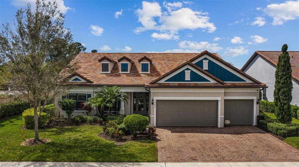 IT’S THE ONE! Welcome home to Camden Lakes, a gated, natural gas community West of 75 in North Naples! This Windsor II model with 3 car extended garage was built by Pulte in late 2015. There's room for everyone in this STUNNING home with over 3,000 sq ft of living space, SOARING, COFFERED CEILINGS, 4 bedrooms, 3 full bathrooms, den, and hobby/flex room with built in shelves, cabinets, and craft/project island. This home has over $160,000 in upgrades PLUS a custom pool! Wood look tile, Chef's kitchen with Kitchen Aid appliances, natural gas cooking, custom closets, impact windows/doors, zero corner sliders, indoor/outdoor surround sound and MUCH more! You'll enjoy picture perfect Florida living floating in your natural gas heated pool or relaxing on your expansive lanai (already roughed in for an outdoor kitchen) recently rescreened with no-see-um proof, high-grade screen material. This home is a SHOW STOPPER and a DEFINITE MUST SEE! For the icing on the cake, this home feeds into Collier County's top A-Rated schools (VME, NNMS, GCHS), is just 20 minutes from RSW, and is conveniently located close to area beaches, shopping, dining and entertainment venues.