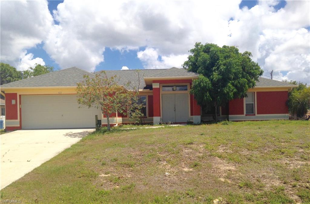 This southwest Cape Coral home has a comfortable split floor plan with 3 spacious bedrooms and 2 full baths. The interior of the home is freshly painted. This home has a FENCED in backyard. The city is installing city water and sewer at this time. This highly sought after area of Cape Coral is by Skyline Blvd and conveniently located minutes from Veteran's PKWY with many shops and restaurants near by.