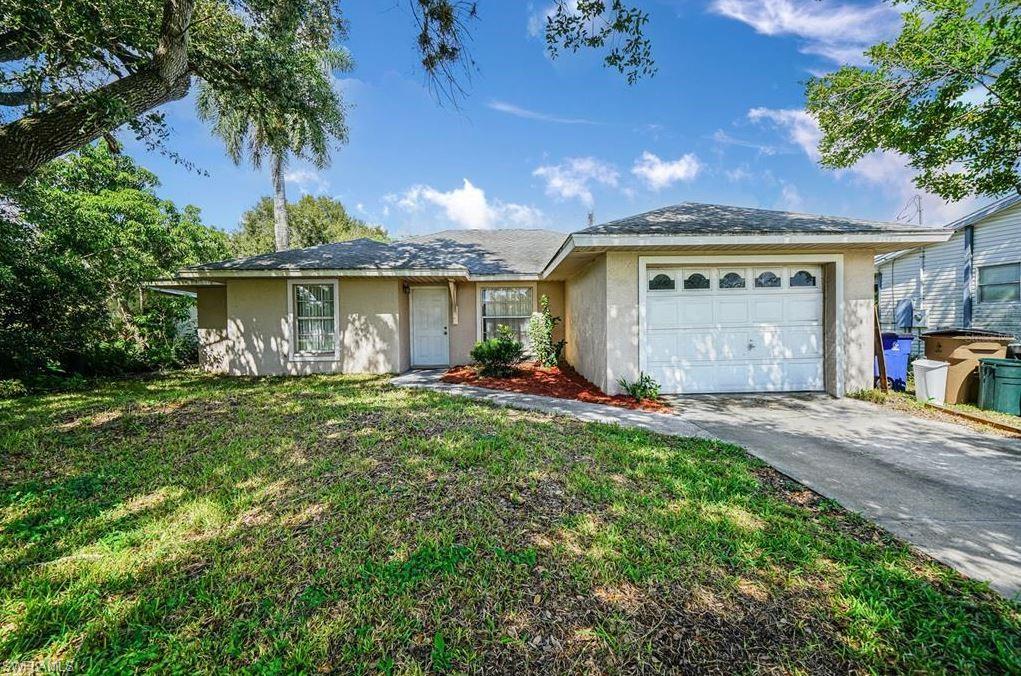 CHARMING 3 Bedroom, 2 Bathroom, + a DEN located in Fort Myers. This home features NEW CARPET installed October 2021, ceilings fans, and an OPEN floorplan. The spacious living room offer plenty of room for relaxing and flows nicely the main living area. The kitchen has a great amount of cabinetry for storage, ample amount of counterspace, and all appliances. The DEN is the perfect addition for extra living space and can be used as an office as well. The Master Bedroom and guest bedrooms are all very nicely sized w/ ceiling fans & closets. A large set of sliding glass doors will lead you out into the backyard where you can enjoy the beautiful Florida weather and sip your morning cup of coffee. Minutes from shopping, parks, schools, LIVE entertainment, dining, and more. SCHEDULE YOUR SHOWING TODAY!