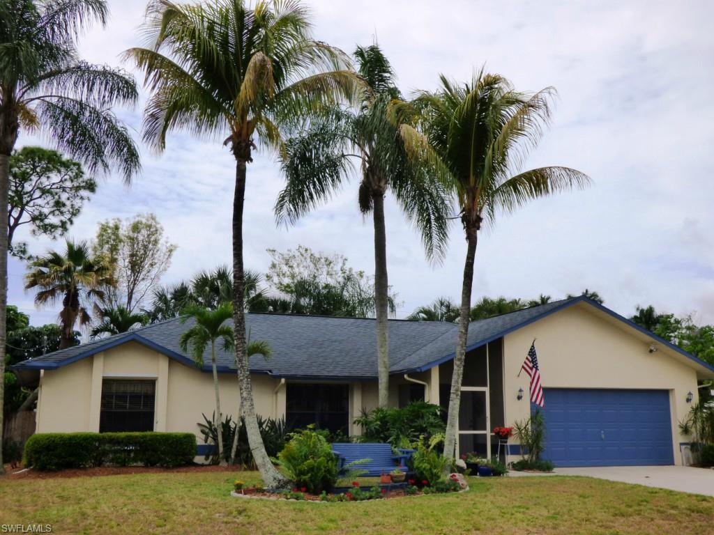 Beautiful 3 bedroom, 2 bath full bath home in Fort Myers' Villas.  Spacious living room, formal dining area with breakfast room, split bedroom plan, large screen lanai with a fabulous view to the park like private fenced in back yard (perfect place to sit and enjoy a book or just the view). Gorgeous updated kitchen with granite counter tops, updated baths, all you need to do is move in!  All appliances stay including washer and dryer! A must see and must have home!