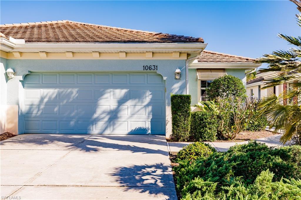You wanted it, you got it-a turnkey attached villa in the award winning community of Pelican Preserve, rated 6th in the nation for 55 Plus communities. This home features the extended living room, upgraded 42 inch cabinets, updated lighting, and paint, granite counters and an under sink water filtration system.  On your large, screened lanai you will enjoy seeing the amazing Florida wildlife, with a view over the only Pelican Preserve river, and preserve beyond.. Even better, this home will be getting a brand new roof, already approved and paid for by the insurance company. This easy-care, lock and leave home also features impact windows and doors. Pelican Preserve is a gated, amenity rich resort community that is truly remarkable. Enjoy dinners at Destinations restaurant or a casual meal at Flip Flops pool side cafe. This community has it all: pools, fitness rooms, movie theater, tennis, pickle ball, hobby rooms-you never have to leave. In addition, this development has a 27-hole Chip Powell golf course with optional membership. It is close to shopping, restaurants, the airport and the beaches. What's not to love? Come and enjoy your own spot in paradise.