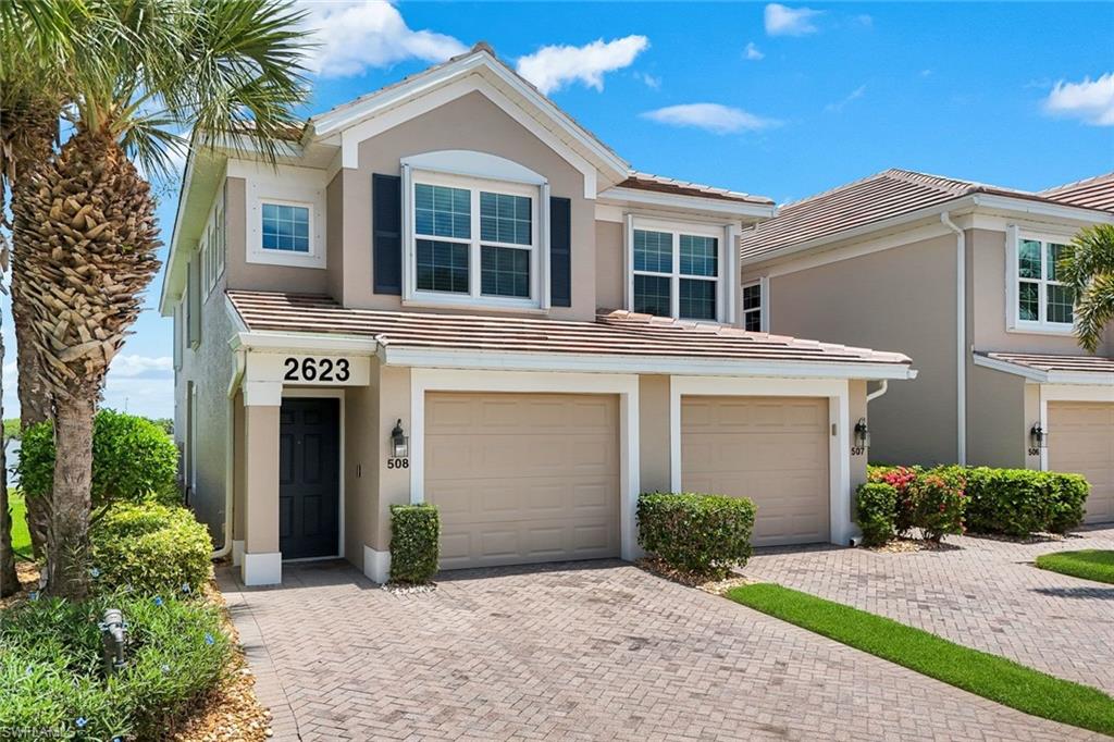 Welcome to the highly desirable community of Somerville at Sandoval, where comfort, convenience, and an exceptional Florida lifestyle come together. This beautifully maintained 2-Bed + Den, 2-Bath residence with an attached 1-car garage offers the spacious feel of a single-family home with the low-maintenance benefits of condominium living. Designed for both relaxation and entertaining, this impressive home features a spacious floor plan with an enclosed lanai surrounded by impact-resistant sliding glass doors, adding approximately 140 square feet of additional living space to enjoy year-round. The home is filled with thoughtful upgrades, including energy-efficient impact windows throughout, a newer tile roof, fresh exterior paint, updated landscaping, a paver driveway, and a newer air conditioning system. The well-appointed kitchen offers exceptional functionality with convenient pull-out storage drawers in the lower cabinetry, while the generously sized primary suite provides a peaceful retreat with a large walk-in closet spacious enough for additional furniture, allowing the bathroom to feel open and inviting. The attached garage includes abundant built-in storage shelving, providing plenty of space for organization and everyday needs. Residents of Somerville enjoy a private community pool and spa, along with access to all of the incredible amenities offered throughout Sandoval. Known for its vibrant atmosphere and resort-style lifestyle, Club Sandoval features a stunning lagoon-style pool, a 100-foot waterslide, island-inspired tiki huts, splash pad, water features, pickleball, tennis, bocce, volleyball, basketball, and a wide variety of clubs, activities, and social events for residents of all ages. With BlueStream fiber internet and water included in the monthly condo fee, this home offers exceptional value and convenience. Whether you are looking for a full-time residence, seasonal retreat, or the perfect place to enjoy the Southwest Florida lifestyle, this Somerville at Sandoval home delivers the ideal combination of comfort, amenities, and carefree living. With its prime location and exceptional features, this is an opportunity you won’t want to miss.