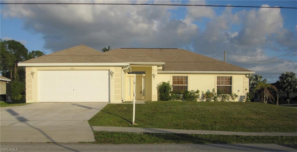 Great Location and Value for a Move-In ready 4 Bedroom 2 bath home located within walking distance to Oasis Charter School. Across the street from this home are Gulf Access homes with multiple new homes built and being built in the area. Exterior was just painted and new flooring throughout the home except in the wet area's which are tile. New wooden blinds except in the master bedroom and bathroom. Great home in a very desirable location makes this home a must see!