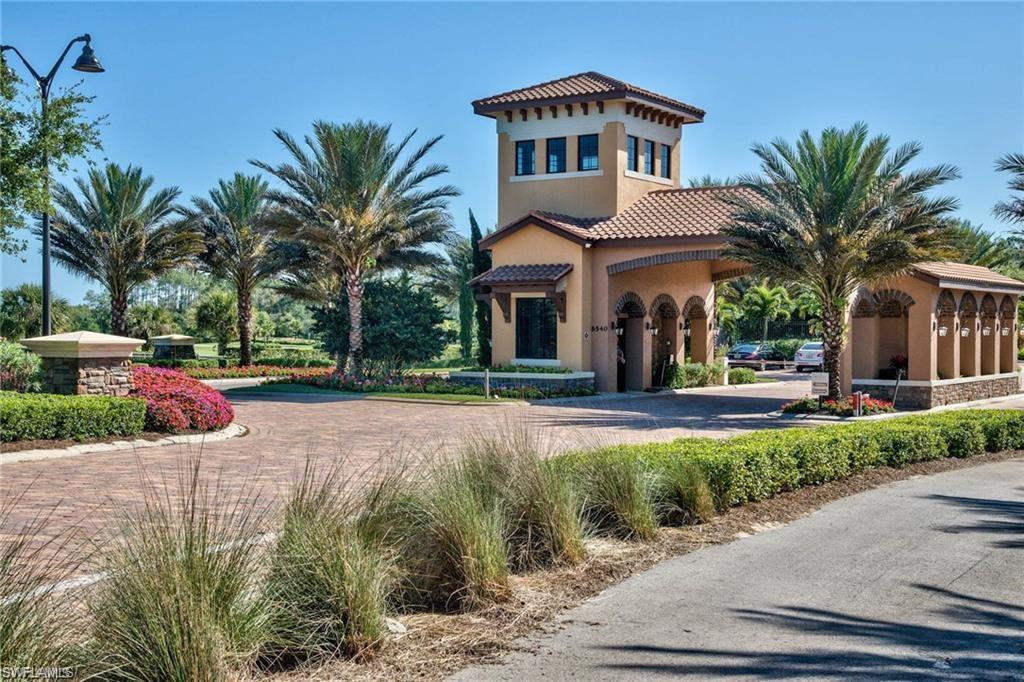 AVAILABLE AS AN ANNUAL RENTAL FULLY FURNISHED. Beautiful second floor carriage home with 14ft ceilings and lake view, 2 bedrooms and a den. King in the master bedroom, queen in the guest bedroom. Stainless steel appliances, granite counter tops, all tile throughout. Enjoy the natural preserves on the walking trails. Amenities include resort style pool, full service hair/spa salon. Fitness center, bocce courts, tennis courts and pickle ball courts, cabanas, towel service and fire pits. Tiki bar, Palm Club for card playing, and a dog park. Additional restaurants with 17,000 sq. Culinary Center offering fine dining, wine tasting room, cooking classes. Close to shopping and restaurants. Golf available from May 1 to October 31, 2026.  Also available for season at 6500.00 per month.