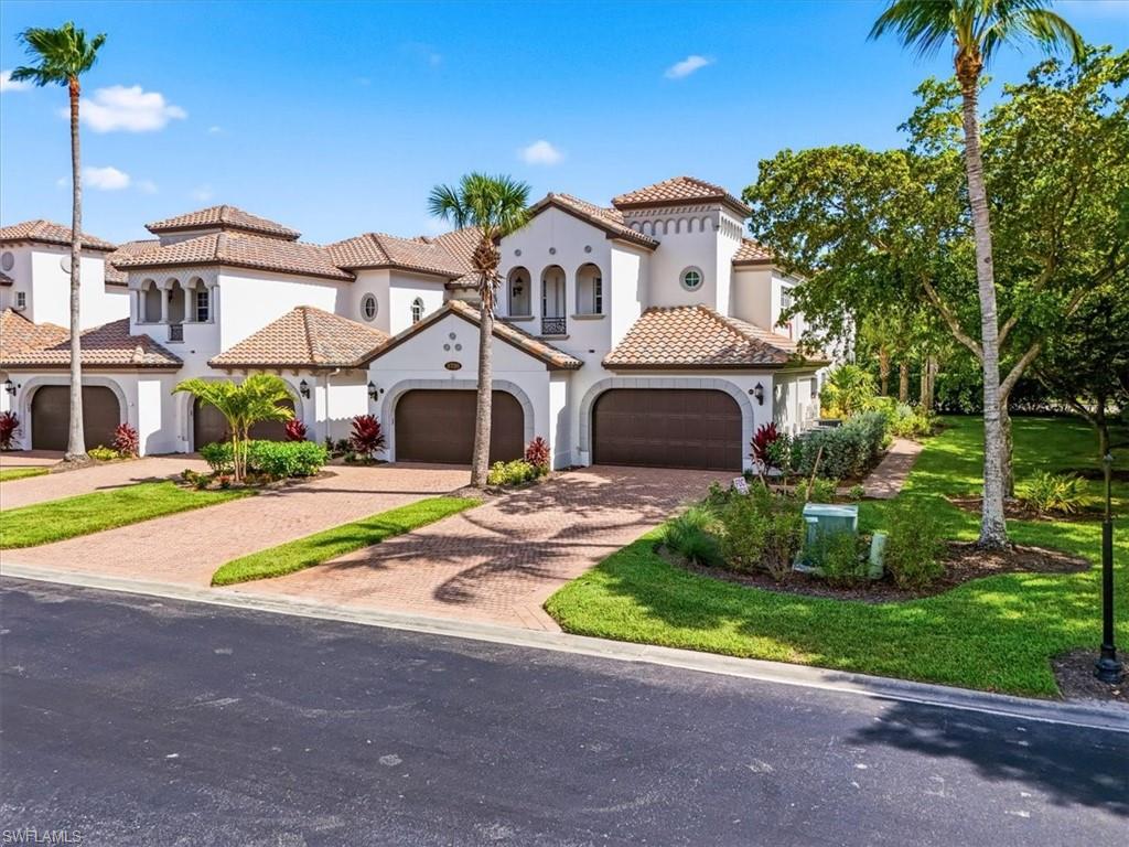 This Amazing Fiddler's Creek unit is priced to sell! This beautiful coach home has the perfect location. The unit is freshly painted outside along with beautiful new landscaping. Amazing end unit with incredible natural light. Location Location, Location right next to the pool. The spacious layout of this home features 3 bedrooms and 3 full bathrooms . The living space boasts a living room and den for great entertaining space. The open concept design flows seamlessly throughout the home. The kitchen features a gas cooktop, a considerable amount of cabinets, and
charming bay windows that flood the space with light.The lanai is perfect space for enjoying your morning coffee. The primary suite boast great closets a large bathroom is complete with dual sinks, a soaking tub shower. Two spacious bedrooms with en suite bathrooms provide family and guests with privacy and comfort. The expansive screened lanai is the perfect retreat for tranquility. There are optional golf memberships and beach and boating memberships too. Residents of Montreux enjoy access to their own community pool while also being in close proximity to the popular Club and Spa. Fiddler's Creek offers so much from playing pickleball, tennis bocce, a state of the art fitness center, fitness classes, and the award winning community pool and restaurants.