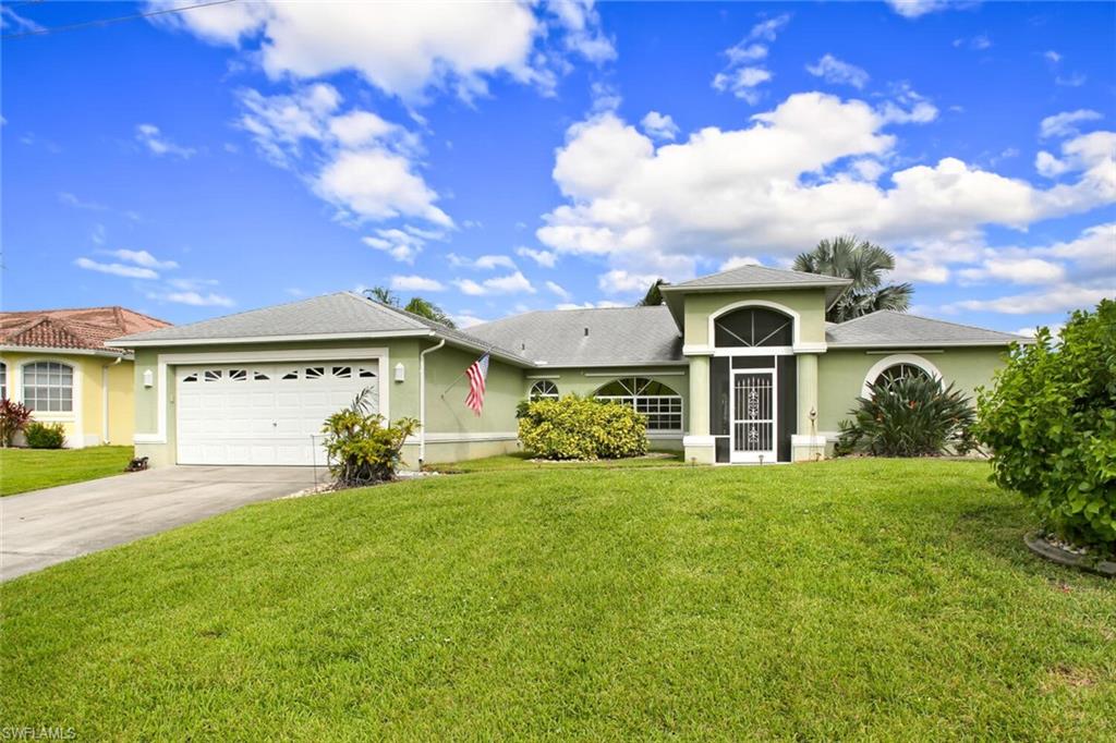 LOCATION, LOCATION, LOCATION!  This immaculate GULF ACCESS pool home offers over 2,000 sq ft of living area and a perfect floor plan for entertaining with a formal living/dining area and large kitchen with granite breakfast bar that is open to the family room.   Expansive family room windows and pocketing sliding glass doors throughout for lots of natural light and fabulous views of both the sparkling heated pool and beautiful gulf access canal!  The large master suite offers a spa-like master bath with double sinks, large shower and jetted tub to soak away the stress of the day.  Additional extras include newly installed luxury vinyl flooring in all bedrooms, new pool heater, security system, electric roll down shutter over front entry doors, shutters for windows and lanai, separate half pool bath on lanai, re-roofed in 2016, A/C replaced in 2014, City utilities with ALL ASSESSMENTS PAID and more!  Move-in ready and located on a quiet cul-de-sac street in the coveted SW Cape.  Don't let this one get away!