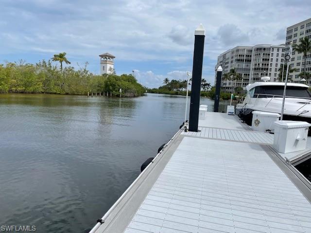 73'; J 4-5 will accommodate a boat up to76'8" with approved variance. The end T
Dock is post Ian New Aluminum construction with significantly more width than
any other T Dock in the marina. Located near the entrance to the marina it is Easy
In and Easy Out, plenty of room to turn your yacht. Maximum beam is 25', Condo
Association fee $495 a month and includes use of the Marina Center. Condo
Association application fee is $150 once, non-residents pay $286 annually to the
Master Association for community access, Country Club membership is required for
use of amenities. Concrete and aluminum floating docks with electricity, pump out
near each slip, fuel dock with gas and diesel, laundry, showers and full time staff 7
days a week. Slip beams have been measured or developer numbers are stated. The
Gulf Harbour Marina is on the Intracoastal Waterway is about 5 miles to the Gulf of Mexico