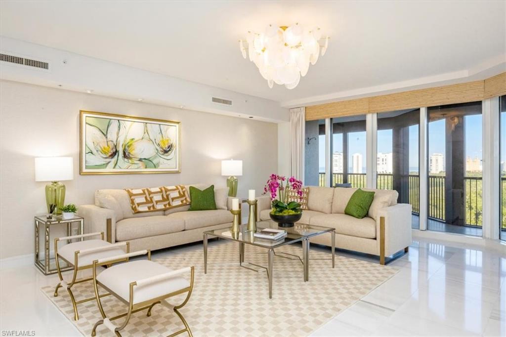 Designer-renovated!! Rare opportunity to own a stunning 4 bedroom + den condo in the prestigious Montenero with sweeping views of the Gulf of Mexico! Private elevator entry welcomes you into an elegant and spacious living area featuring an open floor plan, high ceilings and custom finishes. The large gourmet kitchen and den provide plenty of space for entertaining family and friends. A majestic master suite along with 2 additional en-suite bedrooms ensures privacy and comfort for everyone. The Montenero has recently completed a comprehensive, multi-million dollar renovation of its entire first floor lobby, social room, card room, theater, billiards room and state-of-the-art fitness center. The Montenero features an expansive, resort-style pool deck, 5 large guest suites and 24/7 concierge/doorman service with access-secured private elevators. This is luxury coastal living at its finest.