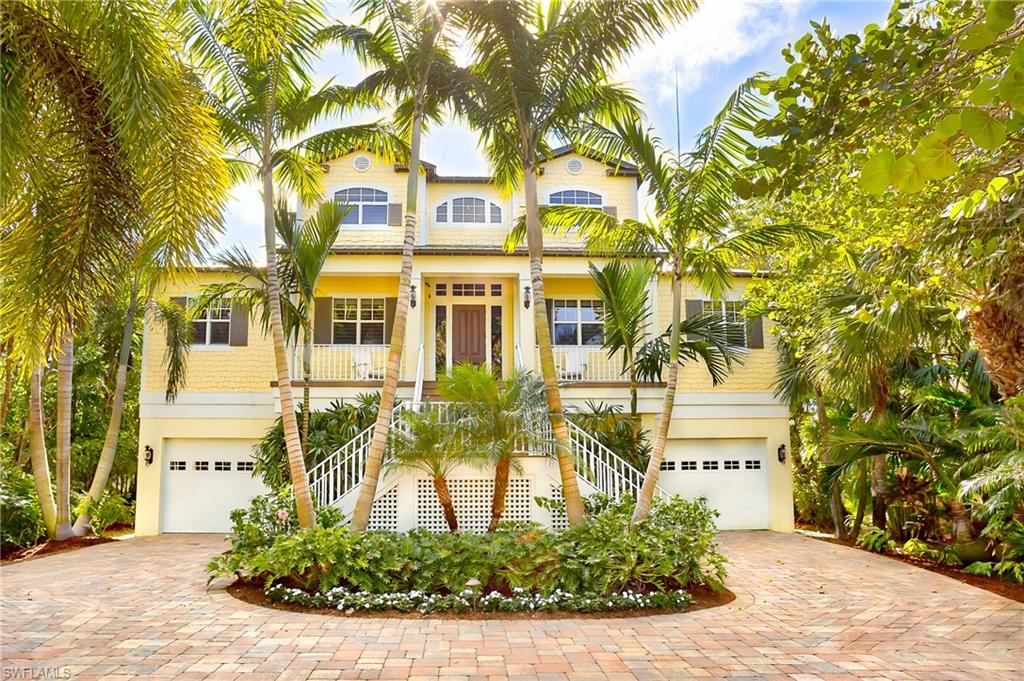Set on the Gulf of Mexico, this exquisite home elicits all that is beach-side living in the tropics. As you approach you are surrounded by lush mature plantings and majestic royal palms which guide you toward the entry of this newer home. Upon entering you eye is drawn through the home out toward the emerald waters of the gulf. Cozy and quaint this home was designed to be intimate with many areas for relaxing and entertaining and all the refinements one would expect in a newer home of this caliber.