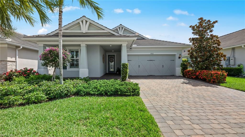 Welcome to Tidewater & this stunning Del Webb 55+ active exclusive gated community, located in Estero,Florida.This SINGLE FAMILY HOME(Abbeyville floor plan)offers 2 bedrooms PLUS a den with attached 2-car garage & an oversized screened lanai. Beautiful upgrades that include, Plantation Shutters throughout the home, custom mirrors in the bathrooms, tiled shower/bath walls all the way up to the ceilings,walk-in shower with seamless glass shower door in master bathroom,ceiling fans in all the bedrooms as well as the Great Room & den,crown molding throughout, custom lighting in kitchen & dining area & an indoor utility sink in the laundry.This home has a GAS stove! Tidewater offers a beautiful clubhouse, spa, fitness center with a full-time lifestyle director, tons of activities including an event lawn area, resort style pool, outdoor bar, fire pit, BQQ grills, Bocce courts & PICKLEBALL. Minutes to RSW Airport, Hertz Arena, Miromar Outlets, Coconut Pointe Mall, Gulf Coast Mall, tons of restaurants, grocery stores,FGCU University, just a short distance to some of the best beaches in SW Florida.(Barefoot Beach in Bonita Springs) A Wonderful Property & Community to own in SWFlorida.
