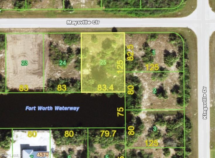 Gulf Access Lot with Southern rear exposure and 83 feet of Water Frontage - Priced to Sell! Perfect for Boating and Fishing Enthusiasts, this Oversized Lot is approximately 11,500 sq ft, is on the 80-foot Wide Fort Worth Waterway Canal, has Central Water and Sewer available, and is in one of the Hottest Areas for New Construction of Gulf Access Homes in Port Charlotte, the Boating Community of South Gulf Cove. Great opportunity to own your piece of paradise and to start building your dream home! Convenient Location with easy access to all of Port Charlotte, and just 8 miles away from Gasparilla Island and Boca Grande, known for its excellent fishing and often recognized as the Tarpon Capital of the World. Make an offer today! South Gulf Cove has a Voluntary HOA with a $120/year membership.