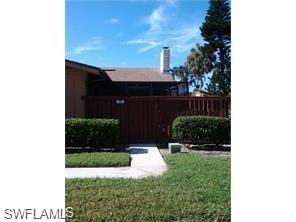 NEW PRICE PRESENTED. Sold As Is. If location is the key, you just found it. S. Ft Myers neighborhood quiet peaceful but yet in the middle of everything desired. This vaulted ceiling villa is open and inviting with cozy fire place. Screened in lanai. This unit did received some damage from the hurricane.