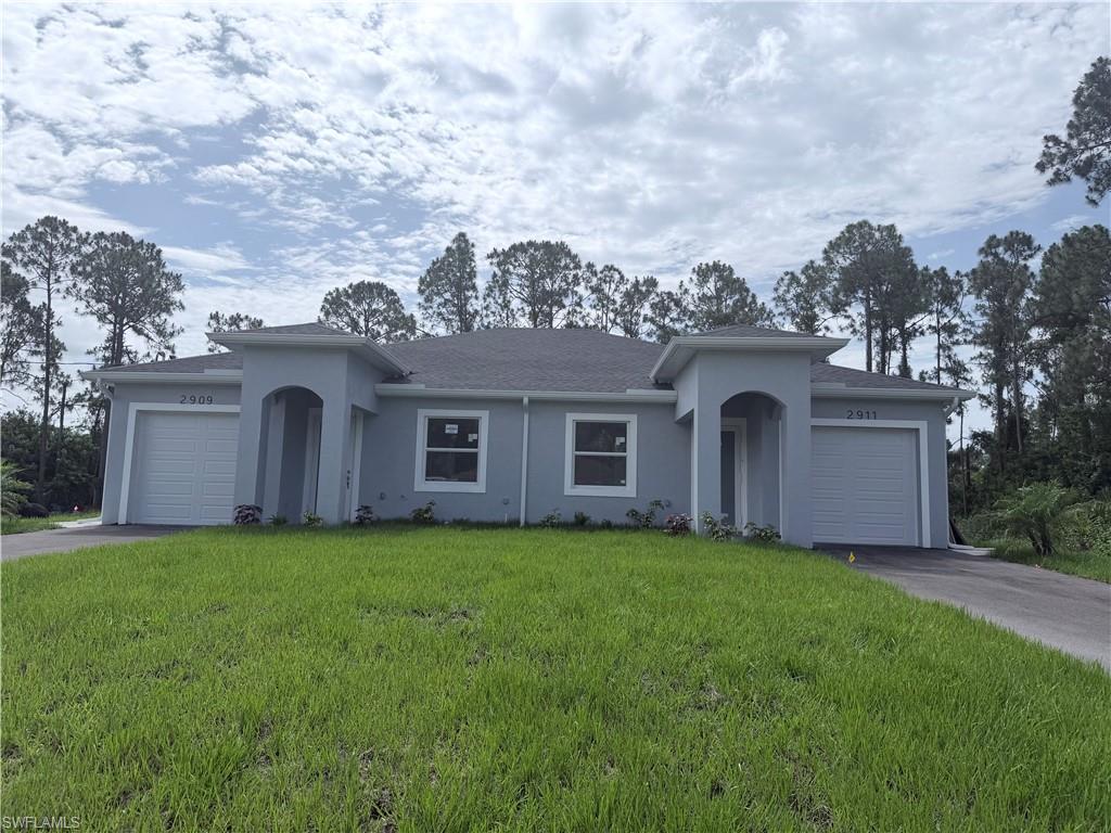 Brand-New Construction Duplex! Excellent investment opportunity featuring 2 units, each with 3 bedrooms, 2 bathrooms, and a 1-car garage. Built with solid concrete block construction, impact windows and doors, granite countertops, LED lighting, and an irrigation system. Conveniently located near SR-82, shopping, dining, and major roadways. Perfect for investors or owner-occupants. Don’t miss this opportunity! ??