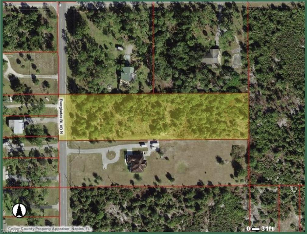 Opportunity to own 2.58 acres of 100% upland is here! Build the home of your dreams and still have plenty of land to decide on what projects you want to build in your backyard. This lot has a lot to offer with the new upcoming commercial development on Everglades Blvd with Golden Gate Blvd and construction that is to come over the next few months and years. Less than 20 minutes to the new development The Pointe at Founders Square where they will have an Outback Steak House, Skillets, Tacos & Tequila. Just around the corner they will have a Chick Fil A and a new 18 hole mini golf entertainment Volcano Mountain Adventure Golf. DEP Report attached!!