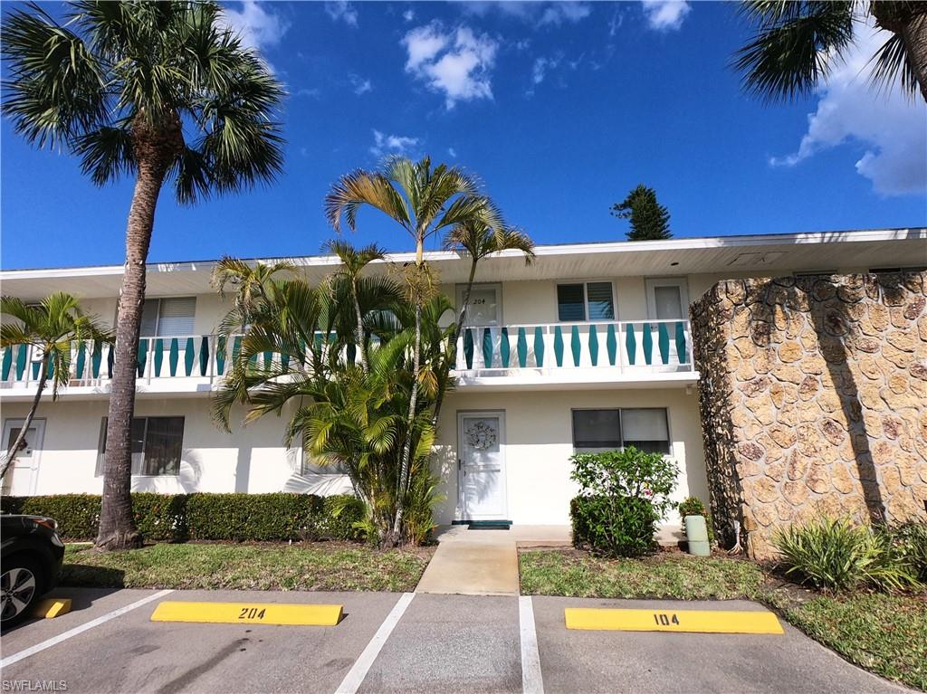 Beautifully remodeled condo in a 55+ pool community. This condo is ready all ready to be moved in. From top to bottom this unit has been transformed. The windows have all recently been replaced impact resistant windows and feature Bahama Shutters on all exterior windows. These windows cut down significantly the outside noise, reduces cooling and heating usage, and of course give you that extra safety and security. The kitchen features custom cabinets, stainless steel appliances, granite countertops, breakfast bar, trey ceiling, custom tile backsplash, garbage disposal, and reverse osmosis drinking water at the sink. The flooring in the main living area and bedrooms is wood laminate with the kitchen featuring a beautiful tile. The master bedroom has custom smoked glass closet doors and a master bath with new vanity. The guest bath also features a new vanity and new flooring as well. This unit also features newer A/C and duct work and it's own laundry on the balcony so no need to carry your clothes anywhere to get the clean. The complex features a community pool for all to enjoy.