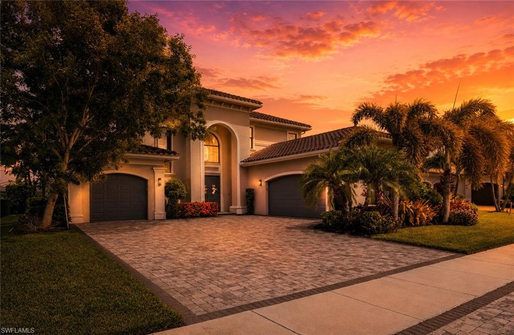 Some Homes Check the Boxes.  This one creates the moments you'll remember FOREVER.  Imagine ending each day with a spectacular Naples sunset from your private backyard retreat. Where the pool sparkles, the spa is warm, dinner is on the grill, and friends gather around the outdoor fireplace or where your golf skills get mastered daily on your private putting green. This beautifully upgraded 6-bedroom, 6-bath Catalina model in Stonecreek was designed for making memories, offering nearly 5,000 square feet of elegant living space, a stunning chef's kitchen, luxurious first-floor owner's suite, a spacious loft, and room for everyone to spread out and still feel at home.  Every detail has been thoughtfully curated, from the resort-style indoor and outdoor living to impact glass, hurricane screens, Tesla charger, and countless upgrades throughout. Located in one of Naples' most sought-after gated communities with world-class amenities and just minutes from beaches, dining, and shopping, this is more than a home, it's the Florida lifestyle you've been dreaming about...