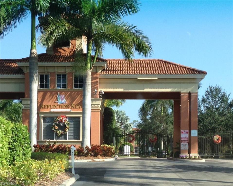 This home is currently under contract but owner would like a back up offer.  Agents please see confidential comments.  This REFLECTION KEY Luxury Retreat is everything you've been looking for!  A truly MOVE IN READY home with 2 bedrooms, 2 baths & a large den with French doors & TONS of upgrades!  Watch the sunsets while relaxing on your screened lanai overlooking a private Preserve.  Inside enjoy over $60,000 in improvements including granite counters, marble mosaic backsplash, Samsung & GE Profile stainless appliances, large pantry, customizable closet systems throughout, crown molding, Karastan carpeting, large format tile floors, electric Hurricane shutters, insulated custom blinds, FABULOUS master bath featuring a HUGE walk-in shower with multiple shower heads...the list truly goes on and on!  This FANTASTIC home is close to Lakes Park, Barbara B Mann Performing Arts, the new FSW Arena, Sanibel/Captiva/Ft Myers beaches, shopping, walking & biking paths & dining.  Or just stay put & enjoy Reflection Key's many amenities including a clubhouse with billiards room, fitness center, locker rooms, tennis court, event room, play area & lakefront pool. This one's a keeper.