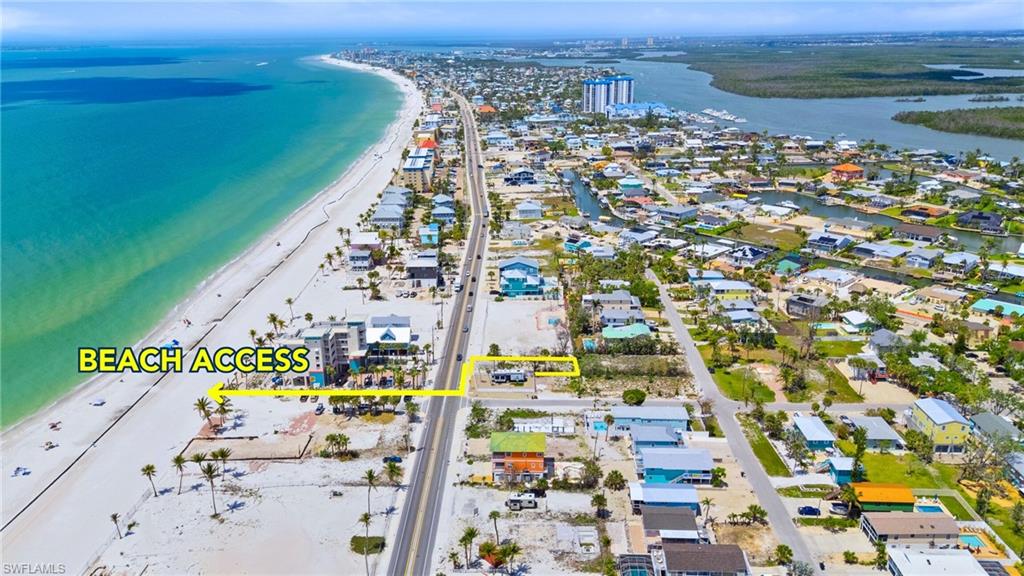 GULF VIEWS and STEPS TO THE BEACH WITH ROOM TO BUILD YOUR OWN PRIVATE RETREAT! Measuring approximately 45 feet wide by 125 feet deep, this parcel is ideally situated just a short walk to Beach Access #16 at Dakota Avenue in one of Fort Myers Beach’s most walkable mid-island locations. Zoned Residential Multifamily (RM), it offers flexibility for single-family or duplex construction (subject to town regulations) and presents a rare opportunity to build new in an established beachside corridor. The lot provides just the right amount of outdoor space to incorporate features like a private pool and spa, outdoor kitchen, shaded seating area, or detached guest casita—everything you need for relaxed island living without excess maintenance. The original structure was removed post-Hurricane Ian, utilities are available at the street, and the surrounding area continues to see high-quality redevelopment. Enjoy easy, direct beach access without paying beachfront prices—along a quieter stretch of the island where the crowds are few, the pace is slower, and the shoreline feels like your own.
