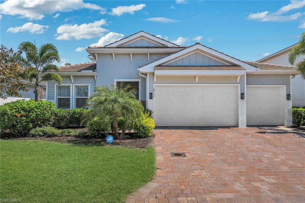BUYERS INCENTIVE AT CLOSING! Nestled in the vibrant heart of Seasons At Bonita of Bonita Springs, this enchanting newer built 2023 home offers the epitome of luxury living, framed by an exquisite landscaped preserve. Home is 4 Beds + Den, 4 Full Baths and 2 half baths. Designed for the modern-day adventurer, the property is moments away from Bonita Beach, inviting you into a realm where resort-style amenities thrive. Discover the wonders of a community bursting with opportunity, featuring a BBQ-picnic area, a Tiki Hut for those balmy evenings under the stars, a serene white sand beach area complete with hammocks swaying among gentle breezes, and paths for biking and jogging enthusiasts. Engage your competitive spirit on the Bocce and Pickleball courts or unwind in the lap pool. The clubhouse and community room await your gatherings, adding an essence of connection. Your furry friend will delight in the dedicated dog park, while the fishing pier offers tranquil days by the water's edge. This haven showcases a large covered screened lanai, ideally suited for an outdoor kitchen installation and ample space for a pool. Equipped with the latest technology, the garage glows with stylish epoxy flooring and echoes with melodies via a Sonos system extending into the lanai, while a whole home generator with a robust 50 amp breaker ensures peace of mind. Practical accessibility complements this residence, placing you in close proximity to shopping, grocery stores, and the RSW International Airport. Embrace a lifestyle of comfort and convenience where every detail has been thoughtfully crafted for your enjoyment and ease.