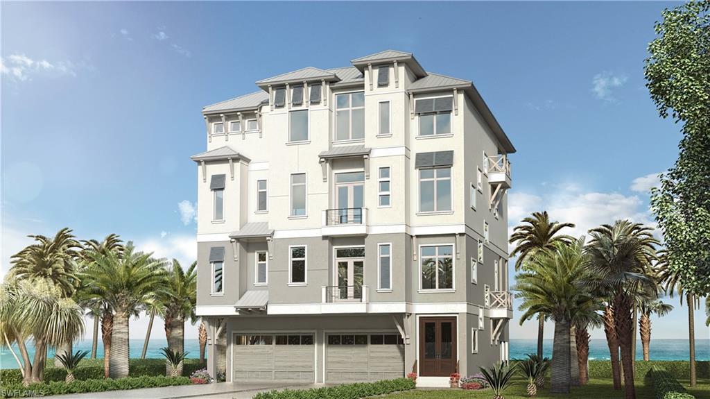 Home closed at $14,207,802.00 with all upgrades .Rarely available direct Gulf front home in Barefoot Beach with elevated pool and spa.  New construction completion date 2021!  Only the finest materials can be found throughout, including porcelain tile & wood flooring, custom cabinetry, exotic level stone countertops, private elevator, and double VIP guest suites. Kitchen features 48" gas range, large island with breakfast bar, walk-in pantry, and high end appliances. The master suite offers stunning views & includes sitting area, large closet & spacious bath. A 4th floor bonus room includes a built-in bar and full bath.  A truly fantastic one-of-a-kind home.