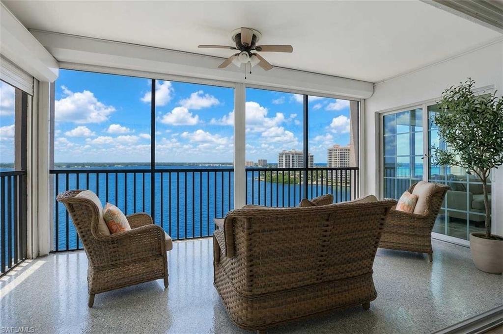 Welcome to your private oasis at Sunset Vista! Perched on the top floor, this beautifully maintained residence features a screened lanai with unobstructed views of the Caloosahatchee River, offering breathtaking sunsets and a peaceful waterfront setting.

Enjoy the convenience of being able to walk to nearby shopping or hop on the trolley for a quick ride to the Historic Fort Myers River District, where charming brick-lined streets are home to waterfront dining, boutique shopping, live entertainment, art galleries, nightlife, festivals, the popular Art Walk, and year-round events.

This meticulously maintained unit has been thoughtfully updated, with numerous systems replaced and regularly serviced, providing peace of mind for its next owner. Residents of Sunset Vista also enjoy a community pool, fitness center, and a newly constructed riverfront dock—the perfect place to relax and take in the beautiful water views.

Located in the desirable 33901 zip code, this home is surrounded by exciting new developments that continue to enhance the area's appeal and value while remaining just minutes from the charm and character of the Historic River District. Whether you're looking for a full-time residence, seasonal retreat, or investment opportunity, this quiet waterfront haven offers the perfect combination of comfort, convenience, and Southwest Florida living.