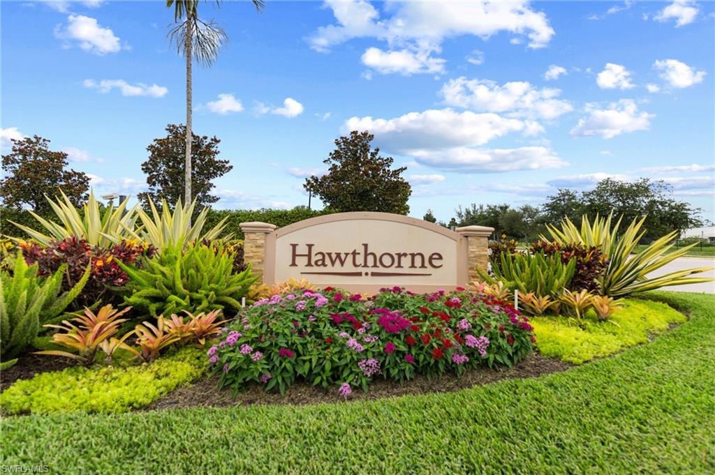 Lakefront living in one of Bonita Springs’ most sought-after gated communities. Located in Hawthorne, this beautifully maintained 3-bedroom, 2-bath residence offers the ideal combination of privacy, natural surroundings, and an unbeatable Southwest Florida lifestyle.

Positioned on a premium waterfront lot surrounded by mature landscaping and established trees, this home captures some of the most desirable features today’s buyers are actively searching for: peaceful water views, single-story living, updated systems, and resort-style amenities within a secure gated community.

Inside, the thoughtfully designed floor plan offers bright open living spaces ideal for both everyday comfort and entertaining. The spacious kitchen features granite countertops, stainless steel appliances, abundant cabinetry, and a casual breakfast area overlooking lush tropical scenery.

The primary suite serves as a private retreat with direct access to the screened lanai, expansive walk-in closet, and spacious ensuite bath featuring dual vanities, soaking tub, and separate walk-in shower. Two guest bedrooms provide flexibility for visiting family, a home office, or seasonal living.

The screened outdoor living area is where this property truly stands apart. Enjoy morning coffee overlooking long water views, frequent visits from native Florida birds, and the privacy created by mature landscaping rarely found in newer communities.

Major update already completed with a new HVAC system installed in 2024, offering peace of mind and long-term value.

Residents of Hawthorne enjoy exceptional amenities including two resort-style pools, spa, fitness center, tennis courts, pickleball courts, and two private clubhouses.

Ideally located west of I-75 and just minutes from Coconut Point, Gulf beaches, dining, shopping, RSW International Airport, and both Naples and Fort Myers.

A rare opportunity for buyers searching for move-in ready waterfront property in one of Bonita Springs’ most established gated communities.