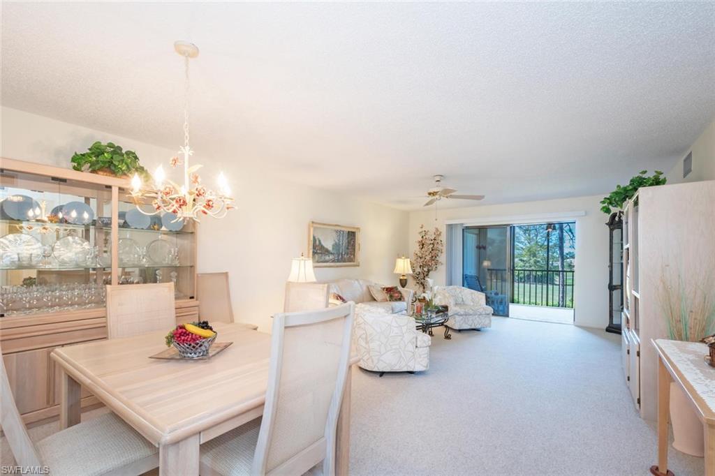 Just when you thought there wasn't a find left! Here is an opportunity to have a Naples condo with a shared GARAGE , Pet Friendly for under $150K with an ELEVATOR! Long golf course view from the second floor screened balcony. Featuring 2 Bedrooms, 2 baths. Extra storage locker included. Great Value in South Naples with low HOA fees and close to shopping and restaurants. Offered TURNKEY furnished!