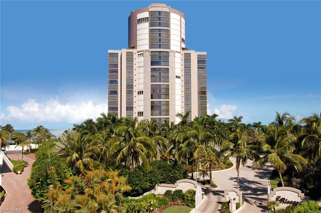 Enjoy Gulf of Mexico views to Sanibel and beyond from one of Naples’ most sought-after buildings! This rare offering encompasses half of the 18th floor and is comprised of 6,131 square feet of living area with four full bedroom suites, five-and-a-half baths, library, great room, formal dining area and family room. Estate Eighteen North boasts sunrise-to-sunset views and is situated over a park-like setting to the north. Building specifications include floor-to-ceiling walls of glass, 10-foot ceilings, eight-foot doors, gas cooking and a water detection system. Le Rivage offers the complete luxury lifestyle with unmatched amenities, including a 24-hour front desk attendant, saline pool and spa, gorgeous social room, top-notch fitness room, massage room, two Gulf-view guest suites, three parking spaces, as well as air-conditioned and beach storage. The Village on Venetian Bay is nearby and has been heralded for its waterfront setting, wonderful dining and eclectic mix of specialty retailers. Park Shore residents may purchase or lease a boat dock located on Venetian Bay.