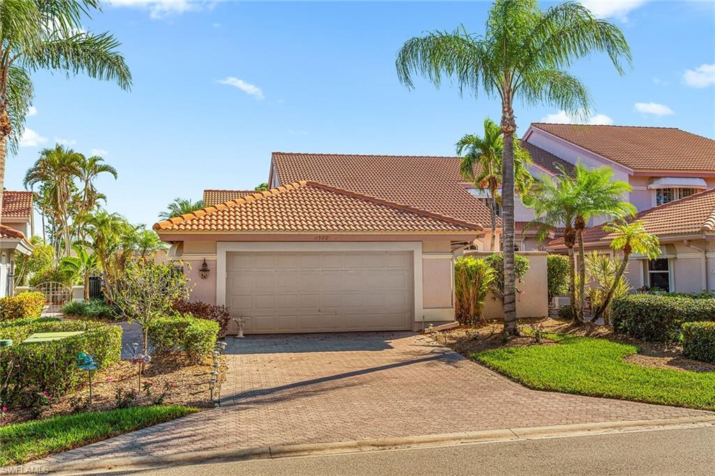 Watch the golfers and beautiful skies from this two-bedroom plus den home overlooking the lush green golf course. Enjoy privacy and outdoor areas relaxing at your own sparkling pool. Spacious living and dining areas to entertain family and guests. Store galore in your chef’s kitchen. High ceilings, quality countertops, fresh paint and more make this home ready to move right into. Start your new lifestyle in Naples this season. Convenient to I-75, shops and restaurants.