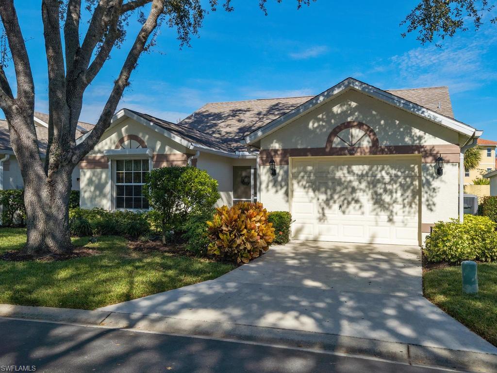 Highly sought after Bonita Springs 2 BR, 2 BA single family updated home in the highly desirable Fairway Dunes. Very low HOA dues (no assessments), which include landscaping, tennis courts, pool, club house, and exterior paint every 7 years. You will love the intimate feel of the community at Fairway Dunes, with only 80 homes, it truly is a "neighborhood." This home is in move-in-ready condition. Very large family room off the kitchen and dining room plus a spacious lanai with electric hurricane shutters and a separate outdoor patio grilling area. Updated master bath with double sinks, granite, linen closet and a large walk-in closet. Kitchen is a recently updated "Cornerstone" kitchen with new cabinetry, and granite counter tops. Excellent location -- in a "no-flood zone", close to Gulf of Mexico beaches, ample dining and shopping and 15 minutes to RSW airport. As if that's not enough, this home is being sold furnished -- bring your bathing suit and toothbrush! Hurry to schedule your private showing as homes in this community do not stay on the market for very long!