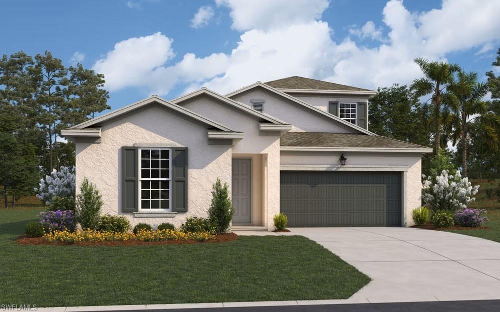 Spacious 4-bedroom, 3.5-Bath home located in Punta Gorda’s newest resort-style, low-maintenance community, Turnleaf. This open-concept two-story home features a modern kitchen with wood-look shaker-style cabinetry and white quartz countertops. Oversized ceramic tile flooring throughout the entry, Kitchen, dining and great room. Oversized sliding glass door leads to your covered lanai and backyard oasis. This home provides an additional living space upstairs in your bonus room. This large space includes a full-size bathroom and a walk-in closet which provides endless possibilities with how to utilize this added space. Conveniently located minutes from historic downtown Punta Gorda, the area’s finest marinas, the area’s top golf courses, Punta Gorda Airport, Peace River Botanical Gardens,