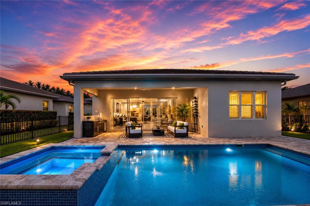 GOLF MEMBERSHIP INCLUDED! Short - Term Seasonal or Annual Rental
Welcome to your Babcock National Beauty, where paradise and luxury living come together in this premier 5-star golf and country club community. The championship golf course, designed by the renowned Gordon Lewis, sets the stage for a lifestyle that is nothing short of extraordinary.

This newer designer model pool home offers 2,247 square feet of living space with three to four well-appointed bedrooms, a dedicated office or den, and three elegant bathrooms. The state-of-the-art kitchen features stainless steel appliances, quartz countertops, and a large island, seamlessly flowing into the open dining and great room with a cozy gas fireplace and porcelain tile flooring. The lavish primary suite includes dual vanities, spacious walk-in closets, and private access to the expansive lanai, where you'll enjoy your heated pool, spa, and outdoor kitchen, a beautiful lot and 2 car garage.

Every detail has been meticulously designed with high-end furnishings, luxurious linens, and top-quality mattresses to ensure your comfort. The home comes fully furnished, complete with large smart TVs and high-speed WiFi included. Step outside and embrace resort-style living with unlimited golf access for a nominal cart fee, along with four pools, a hot tub, spa, sauna, tiki bar, fitness center, tennis and pickleball courts, gorgeous club house with the Enclave Restaurant and Bar for fine dining, brunch and events. 

Beyond the gates, Babcock Ranch offers a lively atmosphere filled with nightly activities, food trucks, live bands, and restaurants, miles of hiking and biking trails, all set in a golf-cart-friendly community. Centrally located to Fort Myers, Naples, and Cape Coral, this home blends the comforts of modern living with endless amenities. Pet-friendly with approval, this residence is available for a short term seasonal rental at $10,000. per month. Or available with an annual lease at $5500.00 per month. Available October of 2026- October 2027.

This is not just a home it's the lifestyle you've been waiting for.
--