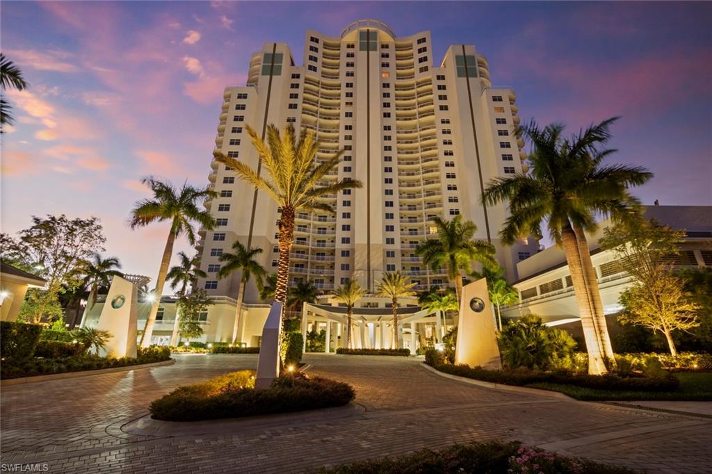 Spectacular END unit at sought after Seaglass, one of the newest high-rise towers at Bonita Bay will surely please even the most discerning buyer. Breathtaking views abound in this 18th floor residence featuring floor to ceiling windows to showcase the panoramic views from sunrise to sunset even catching the elusive green flash while overlooking the Gulf of Mexico, Estero Bay, Sanibel and Captiva Islands in the distance. As you enter through your private elevator you will find over 3,400 square feet of luxury living, beautifully decorated and upgraded with quality craftsmanship and materials including Italian oak flooring, custom cabinets, quartz and marble counters, Gaggenau appliances, Subzero chef quality refrigerator and freezer and a Dimplex fireplace. The owner's modified floorplan allows for expanded master closet, intimate living room and dining room areas. This space lends itself to comfortable elegance in a charming setting where you can relax and entertain your friends and family. The master bedroom suite with views over the Gulf has access to the lani and features a large expanded walk in closet and the bathroom features a hydro therapy bathtub and huge walk-in shower. The reconfiguration creates spacious guest quarters PLUS separate in-law suite, studio or home office with a private entrance. The primary balcony has its own gas BBQ and assures to be the gathering place for spectacular sunsets, morning coffee, nature watching, dining or marveling in the peaceful tranquility of your own slice of paradise.  Live the Florida lifestyle to the fullest here at Bonita Bay! Your pet friendly, social, active community offers ALL the amenities such as 24-hour doorman and manned front desk for added peace of mind, Seaglass resort style pool and spa with grill areas, rooftop terrace, theatre room, fitness center, clubhouse plus a plethora of options...golf, boating, kayak, walking/biking paths, nature trails, pickleball, tennis, bocce, basketball, private Bonita Bay Beach and a full activities calendar. Just outside the gate you are in a prime central location just minutes to the white sand beaches, SWFL International Airport, Naples, Fort Myers and all the shopping, dining, entertainment you could desire....this home checks all the boxes and we saved the BEST for last... Calling all CAR ENTHUSIASTS...here is a coveted and rare PRIVATE, ENCLOSED 2 car garage with convenience...easy, straight drive in. The owner says it's one of the BEST in the building and has been offered $200k to sell...it's INCLUDED! What more could you want?