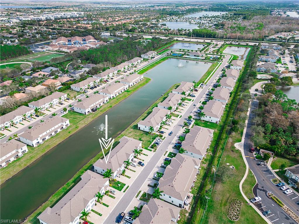 Meadowood is one of the most sought out communities. Come take a look at this move-in ready end-unit townhome. Located in an A+ Collier County Public Schools district. The community is within close proximity to Founders Square, featuring entertainment, eateries, medical plaza and more. The Community location offers easy access to all the wonderful parks and beaches Naples has to offer. The home boasts 3 bedrooms plus loft, 2.5 baths with a one car garage and two car paver driveway. Stainless steel kitchen appliances, ceramic tile flooring on the first floor, quartz kitchen countertops, his and her bathroom, washer and dryer, blinds on all the windows and accordion hurricane shutters on exterior of home. Private view from the screened-in lanai for relaxation.. Meadowood features a fitness center and gathering room, a gorgeous lap pool with long lake views, kids playground lot and half court basketball.