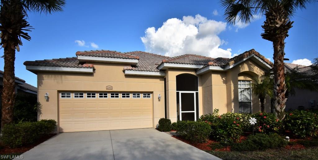 Beautiful clean, well maintained Brighton floor plan in Westminster Golf Community. This floor plan is a very popular single family home with 2+ den, 2 bath and 2 car garage. Turn key furnished with very nice furniture and accessories. Lanai furniture, grill and even bicycles in the garage. Home has been lightly used as a second home. Have allergies? No carpet in this home, tiled throughout. Westminster is one of the best values in SW Florida. Low association fees, golf course membership not mandatory. Located off Rt 82 close to I75 north and south exits. Near JetBlue in Gateway and RSW airport. FGCU and Gulf Coast Towne Center only 15 minutes away.