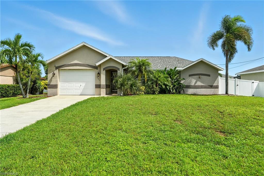Welcome to your sunny Florida retreat in highly desirable Southwest Cape Coral! Offered fully furnished and turnkey, this 3-bedroom, 2-bath home is move-in ready and is ideal as a full-time residence, seasonal getaway, or income-producing investment with an established rental history and excellent Airbnb potential.
Inside, you'll find a desirable split-bedroom floor plan with tile flooring throughout, fresh interior paint, and a spacious kitchen featuring ample counter space and a large pantry. The primary suite offers private access to the screened lanai and a custom walk-in closet with built-in shelving and organization.

Enjoy peace of mind with numerous recent updates, including a new roof (2022), HVAC system (2024), water heater (2024), automatic garage door, and newer furnishings, appliances, and fixtures. Situated at a higher elevation, the home sustained no damage from past hurricanes and also includes an assumable FEMA flood insurance policy, along with an ADT security system and exterior security cameras.
Step outside to the screened lanai, perfect for relaxing or entertaining, overlooking a newly fenced backyard complete with a fire pit, seating area, and grill. There's plenty of room to add a pool.
Located in a quiet, walkable neighborhood in Southwest Cape Coral, you'll be just minutes from grocery, shopping, restaurants, gyms, Tarpon Point, Cape Harbour, and Downtown Cape Coral. Whether you're looking for your own slice of paradise or a proven investment property, this home offers the updates, location, and Florida lifestyle you've been searching for.