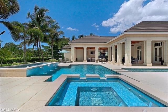 Property available for DIRECT SALE PRIOR TO AUCTION, CALL LISTING AGENT FOR DETAILS. Gordon River Trail within the Estuary is the high-end enclave considered to be among the very best Naples has to offer. Elegant estate encompassing over 10,000 sq ft of living area, 8 bedrooms, 10 bathrooms, his & her studies & media room. As you enter the grand foyer, a dramatic marble staircase is the centerpiece open to the second floor. The gourmet kitchen features Viking & Miele appliances, generous island & walk-in pantry. Formal dining room with china pantry & wine cellar. Family room features a wall of glass doors to seamlessly blend the inside with the spacious loggia offering summer kitchen, fireplace, pool/spa with multiple water features & cabana. The master suite offers an inviting sitting area, his & her baths with walk-in closets. Lowest price per sq ft property in this exclusive high-end enclave within Estuary, BRING YOUR OFFER NOW don't miss this opportunity!