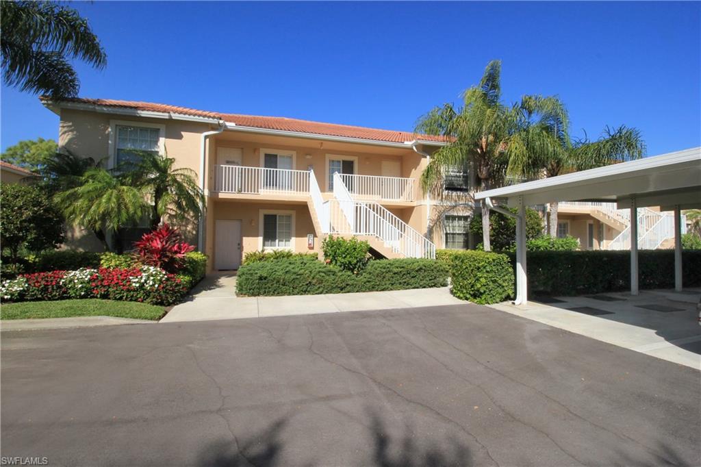 Don't miss this 1st floor 2 bed, 2 bath one level condo in the Cypress Woods Golf and Country Club in North Naples. Two assigned parking spaces are included, one of which is covered. There are 3 heated community pools just steps away within the Cypress Trace sub community as well as two additional heated resort pools, jacuzzi spa with dining and drink options poolside. Also a Gordon Lewis designed championship 18 hole golf course, Golf Pro shop well as tennis and pickleball courts, and a beautiful recently renovated clubhouse for dining and a busy social calendar of events year round. 

This condo has light tile flooring in the kitchen  and carpet in the bedrooms. There is neutral paint throughout, as well as a nice, private screened lanai.  Large en suite master bedroom with abundant closet space. Spacious kitchen with breakfast bar.

Cypress Woods Golf and Country Club, is an established private, gated, bundled,  golf and country club community conveniently located in the heart of North Naples. Minutes from RSW Airport and a short drive to sparkling Gulf beaches. There are unobstructed views of the golf course, tropical flora and fauna and many water features on the property.