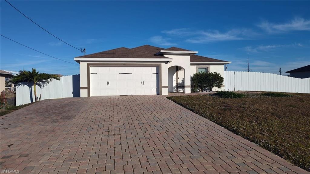 Welcome to this beautifully upgraded 2017 Diamond Series 1629-B home, thoughtfully expanded and meticulously maintained. Originally built as a 3-bedroom, 2-bath layout, the property has been professionally transformed into a 4-bedroom, 3-bath residence, complete with full architectural plans and approved city permits, offering peace of mind and enhanced living space. This move-in-ready home features fresh interior and exterior paint, creating a clean, modern feel throughout. The outdoor enhancements elevate curb appeal and functionality, including a brand-new privacy fence, an extended driveway with new pavers, and additional parking space. Designed for comfort and versatility, the home provides an open floor plan, spacious bedrooms, and updated bathrooms—all complemented by the quality construction of the Diamond Series. This upgraded property offers the perfect blend of style, functionality, and permitted improvements, making it an exceptional opportunity for buyers seeking space and value.