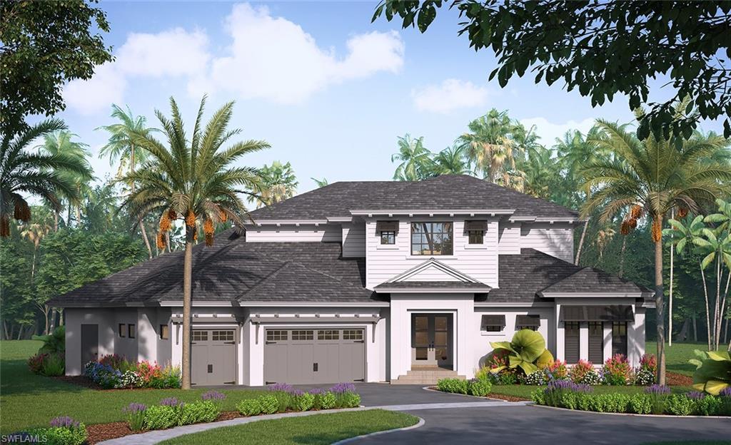 Pull your yacht up to the new 169' seawall at this extraordinary residence due to be completed in 2023 and located on a tip lot overlooking a huge bay at Marco Island!  Enjoy the outdoor shower to refresh before moving on to the oversized pool & spa, outdoor living area w/ fireplace, kitchen & electric roll down screens. This is fine coastal living with over 4,900 sf of air conditioned luxury, all professionally designed. The gourmet kitchen has custom Amish cabinetry, a butler's pantry, plus there is a fabulous dining room overlooking the bayfront and a spacious living room with beamed ceilings throughout the first floor living areas.  The master bedroom suite, located on the main living level, has a huge custom closet, dream bath with two vanities, a walk-through shower & soaking tub.  Unique to this estate, the casita has a private entrance, bath & covered lanai for your special guests!  Upstairs, your guest quarters include 3 bedrooms, 3 baths, a huge common area & covered lanai with magnificent views of Landmark Waterway, multiple converging waterways & Marco Island!