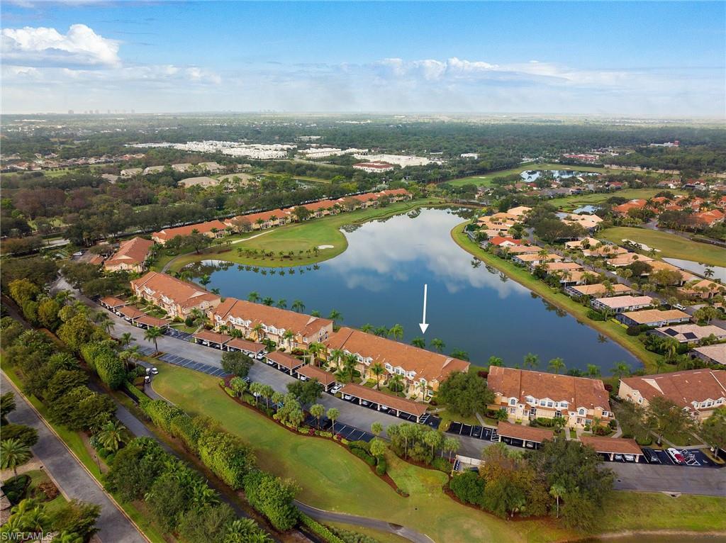This wonderful first floor, freshly painted, 2 bedroom, and 2 full bath condo home instills the true Florida spirit. Greetings from the entryway will lead you through the foyer with the kitchen immediately to the right.  The kitchen is updated with all modern conveniences with plentiful granite countertop space, stainless steel appliances, natural light, and laundry closet. The host in you will be pleased to find enough space to “wow” and entertainment friends and family that stops by. With brand new light fixtures, hardware, and laminated flooring throughout, the kitchen flows elegantly into the large living area.  From the living area, retire to your private and enclosed lanai in the evenings with a book overlooking the lake.  The enlarged primary bedroom with Northwestern exposure lends itself to maximum rejuvenation. The large primary bathroom is equipped with 1 vanity and separate water closet with shower.  Enjoy your own carport which adds peace of mind. The gated community of Worthington Country Club and Amberley offers a bundled golfing package for residents accustomed to a premier lifestyle and amenities abound.