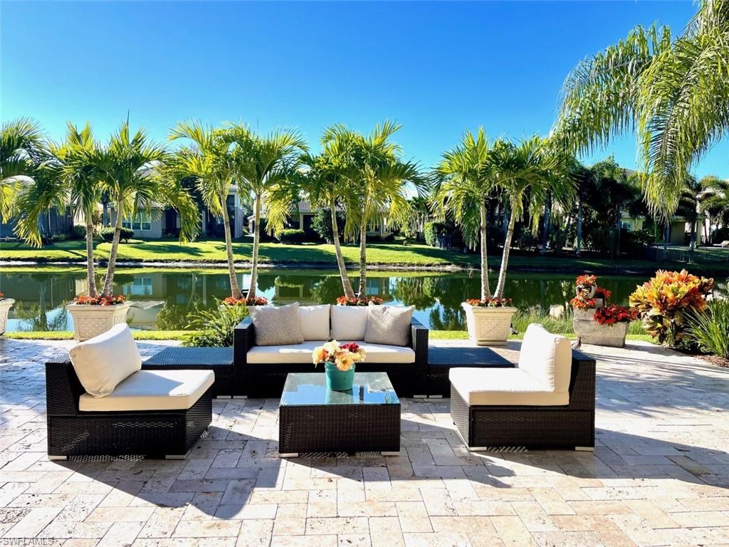 Rarely available, this Montoro floorplan home in the gated community of Marbella Lakes, offers 5 bedrooms and loft, 5 baths and 3 car garage. This spacious 3,597 sqft home sits on a nice size lot with lush landscape. On the first floor, overlooking the lake, the luxurious owner’s suite includes coffered ceiling and his and hers custom walk-in closets. The spacious custom gourmet kitchen features white 42” cabinetry, built in cabinet pantry with crown molding, granite countertops, mirror backsplash, upgraded sink and faucets, RO drinking water system and stainless-steel appliances. Facing the lake, the 1,200 sqft oversized patio has single travertine 6x12 stones and a full outdoor kitchen. The upstairs offers, 3 suites each with their own full bath, a large loft, and a laundry room with upgraded washer/dryer. Recent updates include 8x4 Italian porcelain plank throughout the entire first floor, upgraded stairs and luxury vinyl plank for the second floor. This friendly community has an incredible clubhouse, billiard/game room, and indoor sport complex, a resort-style pool/spa, tennis courts, pickleball, basketball, for a very low monthly fee. Great location, close to everything.