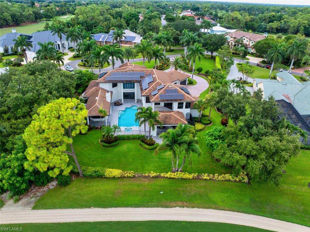 2024 Major renovation complete! Spectacular Quail Creek Estates home, with big golf course & lake views!! Live large in this amazing 7,440sf under air/10,200 total sf oasis, with 4 bedrooms plus den, 5 full & 2 half bath home, that has everything to offer! Freshly painted inside & out, featuring ALL NEW HURRICANE WINDOWS & SLIDERS, 10-inch wide premium oak hardwood floors, elegant LED lighting, chandeliers & fans throughout, premium interior trim, solid core doors with Emtek Hardware, newer roof(2018), huge kitchen with 2 islands, new SS appliances & tons of countertop space, media room to watch your favorite movies, large loft/game room, 1 indoor gas fireplace, 1 outdoor gas or wood-burning fireplace, wet bar, 9.5 ft deep gas heated saltwater pool/spa with new pebbling & new equipment (2024 & 250 gallon propane tank 2020), 57 solar panels(2018) that generate 17.1kw & almost eliminate an electric bill, security system, surround sound, 4 car plus 1 golf cart garage, on a cul-de-sac, with big circle driveway & beautiful landscaping surrounding the home, on a .88 acre lot! Quail Creek Estates is extremely unique, because it offers 24-hour patrolling, big homes on oversized lots, low HOA fees & it's not bundled, meaning it's not mandatory to join the club. Quail Creek Country Club has 2 18-hole Arthur Hills golf courses, 9 lit tennis courts, 6 pickleball courts, 2 bocce courts, croquet, staffed exercise room, fitness classes & trainers, full-service spa, pool/spa, sports locker rooms with steam rooms, card rooms & more. Food & beverage offers two restaurants, three bars, private function rooms, as well as tons of sports & social activities. Quail Creek Country Club offers private social/sport & golf memberships.