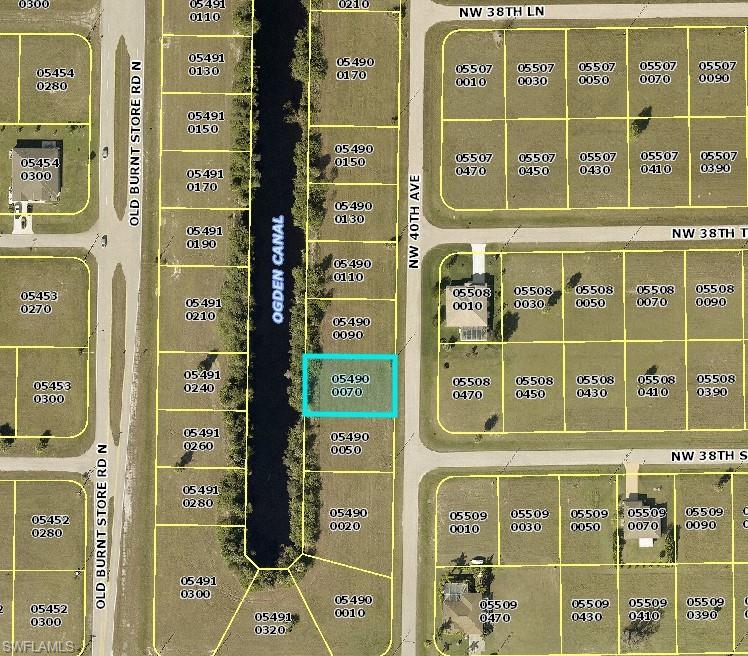 Amazing fresh water, canal lot ready for the perfect home! This property is positioned on Ogden Canal and is ready for new construction. Property is easily accessible of of Old Burnt Store Rd N.