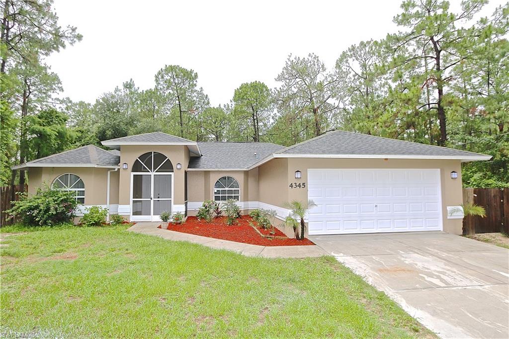 Rarely available, beautiful pool home situated on 1.14 acres lot, features over 1,700 sq ft, 3 bedrooms, 2 bathrooms and large lanai. This truly beautiful, completely remodeled home is filled with custom upgrades. Elegant french doors entry, new laminate and tile floors throughout the entire house, exceptional bathrooms, kitchen granite counter tops, brand new stainless steel appliances, lots of kitchen cabinet space, breakfast bar overlooking spacious living room and screened lanai great for entertainment and family gatherings. This home features brand new A/C system, pool equipment, water softener and hot water heater. The exterior and interior have been recently painted. Well and Septic systems were inspected and serviced. Property has an additional outbuilding/shed in the back. Schedule your showing today!