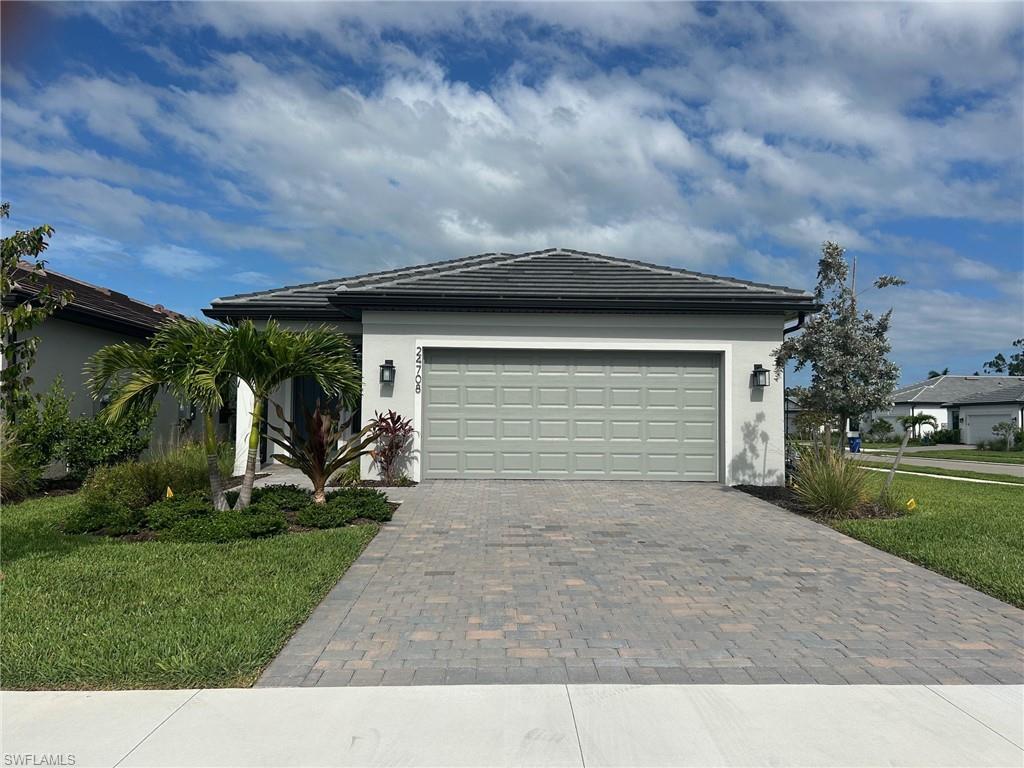 Bonita Del Sol is Sold Out, except this brand new Hallmark home with a corner lot is available for move in. The home has never been lived in. Owners planned on moving, but need to stay in Fort Myers. The community has no CDD fees and enjoy the amenities of the private community pool. The home has impact windows, 3 bedroom, 2 bath.