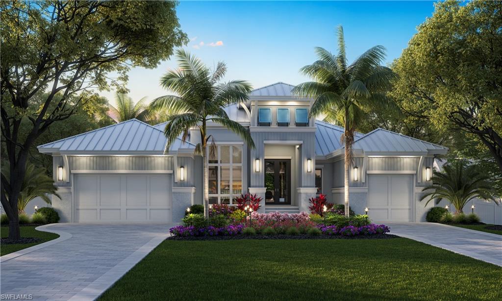 This gorgeous upcoming home by Borelli Construction, Park Shore's premier builder, doesn't sacrifice on any amenities. Located on a prime Park Shore street, the exterior of the home will feature a coastal style with the metal roof and bright blue shutters. Inside you'll find Legno Bastone French white oak wide plank flooring throughout and hand-picked marble and tile in bathrooms. The oversized laundry room and pantry provide storage and functionality. The design of the owner's suite is luxurious with ample space and separate water closets. The large covered lanai will feature an outdoor kitchen, fireplace and retractable screens & Hurricane shutters. The entire home will have the highest quality finishes, designer fixtures and SubZero & Wolf appliances. Turtle Hatch Road provides convenient access to main roads for shopping & dining and is only a short distance from Venetian Village and the private Park Shore beach park.