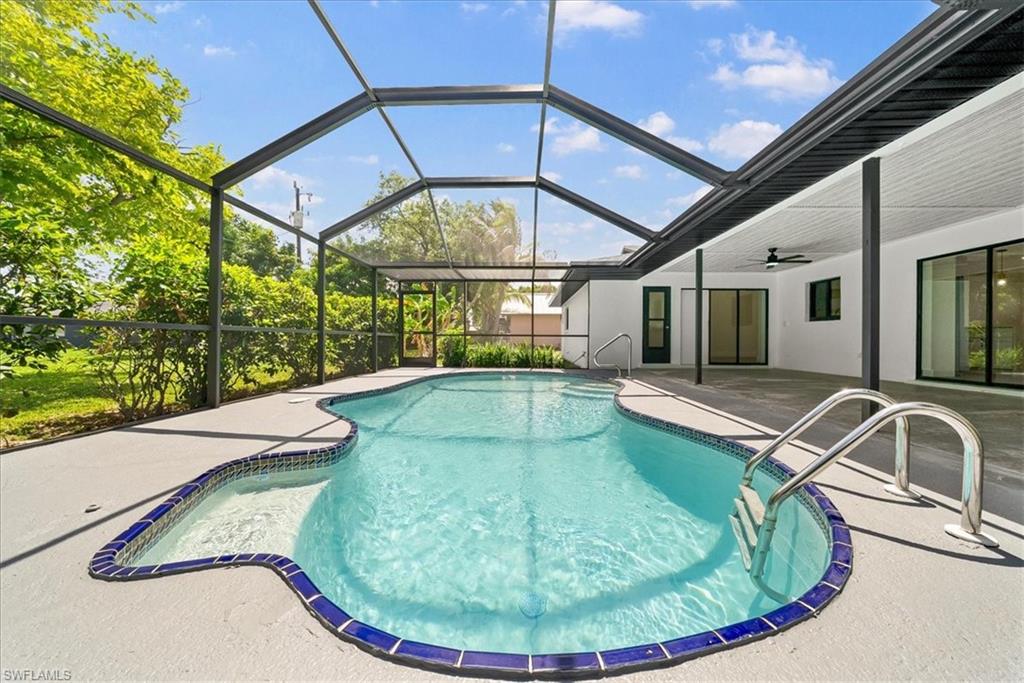 Welcome to this beautifully remodeled pool home located in the highly desirable Southeast Cape Coral area! This move-in-ready residence has been extensively updated and offers the perfect blend of modern finishes, comfort, and Florida outdoor living.

Step inside to discover brand-new luxury vinyl plank flooring throughout, fresh interior and exterior paint, updated plumbing fixtures, stylish ceiling fans, and a completely renovated kitchen featuring new cabinetry, stunning quartz countertops, and modern finishes. The bathrooms have also been updated with new vanities and fixtures, creating a fresh and contemporary feel throughout the home.

Major improvements provide peace of mind, including a new roof installed in 2023 and an A/C system replaced in 2017. Outside, enjoy your private backyard oasis with a sparkling pool that was recently resurfaced and updated in 2026. The spacious screened lanai has been completely refreshed with new tile, refinished aluminum framing, and new screening, making it the perfect space for relaxing or entertaining guests year-round.

Additional upgrades include a freshly epoxied garage floor, adding both durability and a clean, finished appearance. Enjoy peace of mind with a location outside the flood zone and no outstanding assessments, all assessments are paid in full.

Conveniently located near shopping, dining, schools, parks, and major roadways, this beautifully updated Cape Coral home offers exceptional value and is ready for its new owners. Schedule your private showing today!